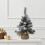Mini Christmas Tree Ornament Wooden Base Bottle Brush Pine 5