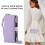 iPhone 15 Plus magnetic flip wallet case purple with RFID 2