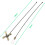 12 Inch Ceiling Fan Pull Chain with 3 mm Frosted Bulb and 2