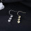 Sterling Silver Heart Drop Earrings for Women 6