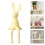 Easter Bunny Figurines Flocked Resin 2 pcs 3