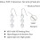 Sterling Silver Heart Drop Earrings for Women 7