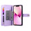 Purple Leather Wallet Case for iPhone 13 6.1 inch 3