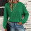 Women's Waffle-Knit Long Sleeve Pullover Sweater 2