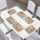 Khaki Coffee Chocolate Printed Placemats Set of 4 4