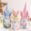 Easter Gnome Plush Knitted Bunny with Eggs 1pc 6