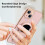 Cartoon Astronaut Phone Case Purple TPU Foldable Stand 7