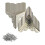 Brass Baseboard Corner Protectors 25mm Silver 100 Pcs 5