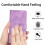 Leather Flip Wallet Case for iPhone 15 Pro Max Purple 7