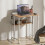 Homcom HOMCOM 63 cm Foldable Computer Desk on Wheels for Small Spaces Natural 7