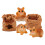 Resin Miniature Mouse Statue Assorted Colors 2.5 Inches 6