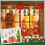 Christmas Ornaments Flat Wooden Nutcracker Soldier 12 Pcs 5