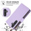 Purple RFID-Blocking Flip Wallet Case for Samsung Galaxy 6