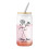 Glass Bedside Carafe with Lid and Straw 1 pc 4