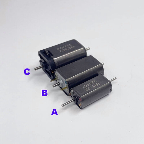 Micro 5-pole DC 12V rotor motor for HO scale model trains, 2