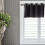 Thermal Blackout Kitchen Curtains Black Grommet Top 14x29 6