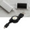 Micro USB 2.0 Cable Retractable A to B Male 1m 3