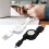 Micro USB 2.0 Cable Retractable A to B Male 1m 4