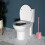Toilet Brush Set with Long Handle Wall-Mounted Base 5