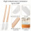 Kitchen Spatula Wooden Handle Silicone Head 1pc 6