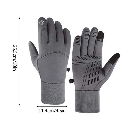 Heated Winter Gloves Thermal Fleece Touchscreen Windproof 1 1
