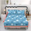 Turtle Starfish Printed Bed Sheets Set Blue King 3 Pcs 2