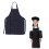 Kids Cooking Play Kitchen Set with 3-Piece Black Washable 3