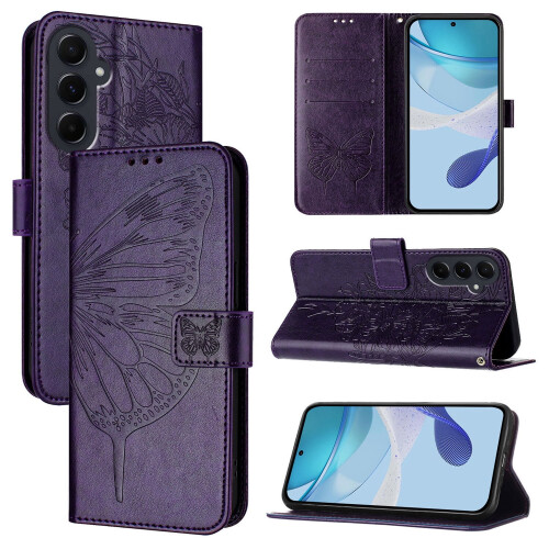 TCL 40 NxtPaper Leather Wallet Case Dark Purple 1