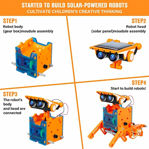 STEM Solar Robot Kit for Kids 8-12, 13-in-1 2