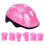 Skating Helmet Kit Pink Adjustable 7-Piece Set for Kids 2