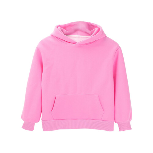Pink Oversized Hoodie Sweatshirt Fleece Lined 3-4 Years 1