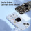 Cartoon Astronaut Phone Case Purple TPU Foldable Stand 5