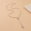 Women's Y-Shaped Cross Pendant Necklace Silver 4