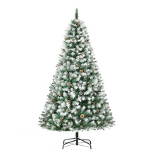 6FT Artificial Christmas Tree with Pine Cones, Holiday Home Xmas Decoration Automatic Open, Green