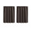 Brown Light-Blocking Short Curtains 36.22x29.92 in Rod 4