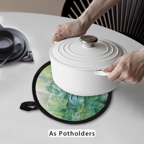 Pot Holders and Oven Mitts Set Heat Resistant 2 Pack 1