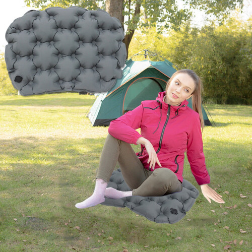 Inflatable Seat Cushion Moisture-Proof Foldable 14.1" x 11" 1