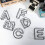 Clear Texture Alphabet Figurine Wrought Iron 3D Home Decor 3