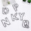 Clear Texture Alphabet Figurine Wrought Iron 3D Home Decor 4