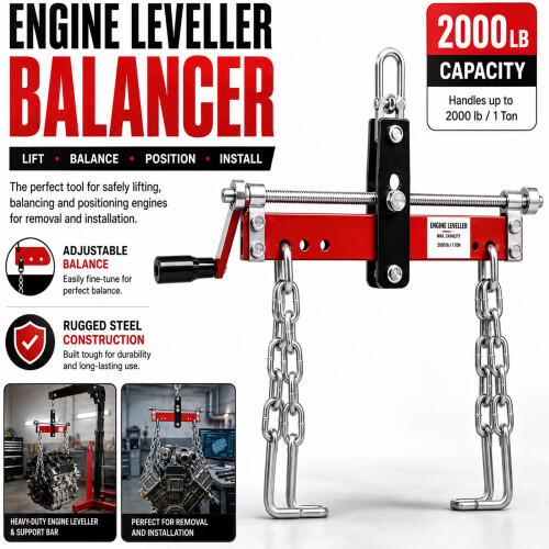 900KG Engine Leveller 2000LBS Crane Hoist Lift Chain Load Balancer