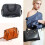 Genuine Leather Purse Handles Black 2 pcs 8