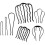 Bridal Hair Clips Metal Side Combs 7 Pieces 3