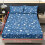 Queen Sheet Set Soft Cooling Polyester Blue Star Pink Heart 2