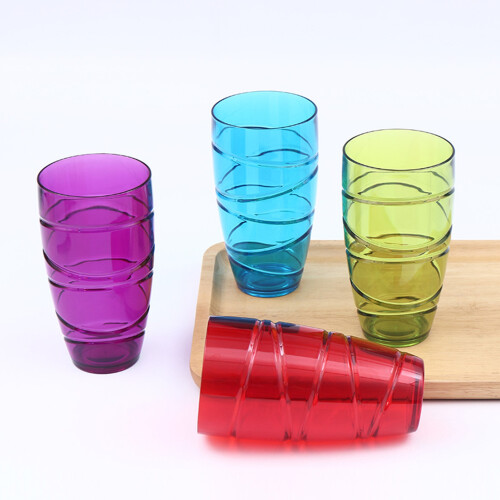 Reusable Plastic Water Cups Food Grade 4pcs 2
