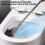 Toilet Brush Set with Long Handle and Plastic Bristles 4