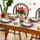 Heart-shaped linen placemat heat-insulating 1 piece 6