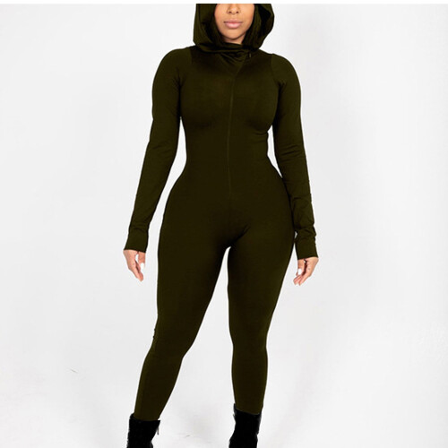 Women's Long Sleeve Seamless Yoga Jumpsuit 2