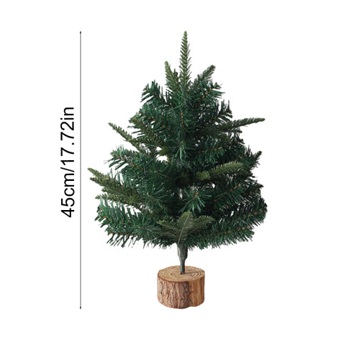 White Flocked Mini Christmas Tree 17.72 in PVC Snow-Covered 2