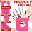 Preppy Patch Makeup Bag Waterproof Nylon 1 Pack 3