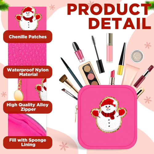 Preppy Patch Makeup Bag Waterproof Nylon 1 Pack 2